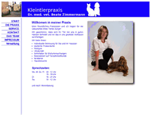 Tablet Screenshot of kleintierpraxis-badhomburg.de